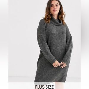 Soft Turtleneck Sweater Dress